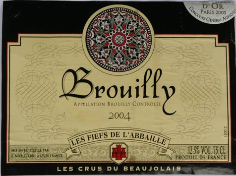 brouilly 2004 nobleterre