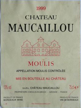 bdx moulis cht maucaillou 1999