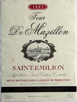 saint emilion tour de nazillon 1997