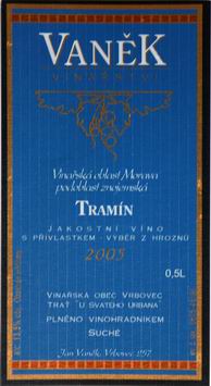 tcheque tramin 2005 vanek